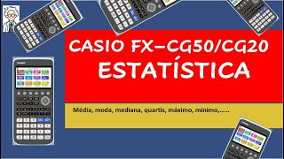 CASIO FX CG50CG20 ESTATÍSTICA [upl. by Pears]