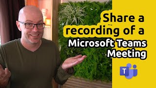 Record view and share a Microsoft Teams meeting [upl. by Enenaj254]