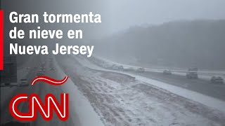 Así quedó Nueva Jersey tras la tormenta de nieve [upl. by Ivett428]