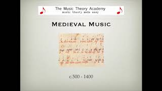 Medieval Music  A Quick Guide [upl. by Rednijar]