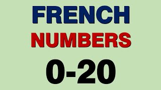 French Numbers 020 [upl. by Ttenneb]