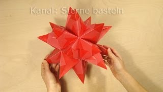 Sterne falten Bascetta Stern basteln  Origami Stern Faltanleitung  DIY Weihnachten [upl. by Earle291]