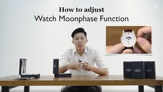 How to use and adjust Moonphase function on a watch [upl. by Novaelc957]