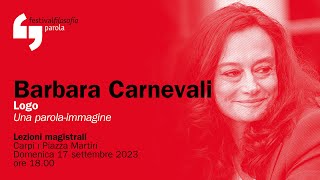 Barbara Carnevali  Logo  festivalfilosofia 2023 [upl. by Mackenzie]