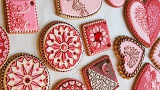 How to Stencil a Cookie The Basics [upl. by Ynaffit]