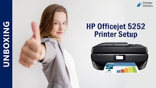 HP Officejet 5252 Printer Setup  Printer Drivers  WiFi setup  Unbox  HP Smart App Install [upl. by Jowett659]