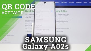 How to Activate QR Scanner in SAMSUNG Galaxy A02s – QR Codes Scanning [upl. by Ahsaenat529]