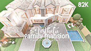 Aesthetic Family Mansion No Large Plot  Bloxburg Build [upl. by Goldarina]