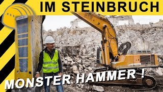 10 Tonnen So brutal ist der größte Hammer der Welt  Steinbruch Tour [upl. by Nomrah]