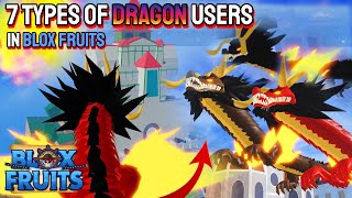 7 Types of Dragon Users in Blox Fruits [upl. by Jorey296]