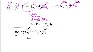 Thermodynamics  55 Unsteady Flow example 1 [upl. by Tandi]