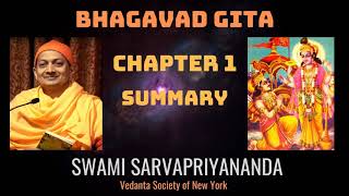 1 Bhagavad Gita  Chapter 1 Summary  Swami Sarvapriyananda [upl. by Ernst]