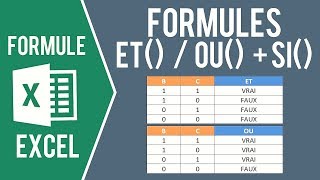 EXCEL  FORMULES ETOU IMBRIQUÉES AVEC LA FORMULE SI [upl. by Wilow]