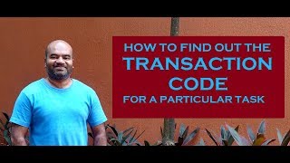 SAP How to find out the Transaction Codes [upl. by Voorhis461]