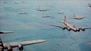 WW2  The Bombing of Germany Real Footage in Colour [upl. by Narcissus]