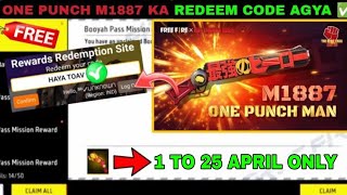 FREE FIRE REDEEM CODE TODAY 20 APRIL REDEEM CODE FREE FIRE  FF REDEEM CODE TODAY 20 APRIL [upl. by Cowey]