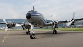 Lockheed Super Constellation StartUp amp Take Off at Airport BernBelp [upl. by Araik662]