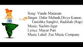 quotVANDE MATARAMquot Full Song With Lyrics ▪ Daler Mehndi Badshah ▪ SachinJigar ▪ ABCD 2 [upl. by Huttan]