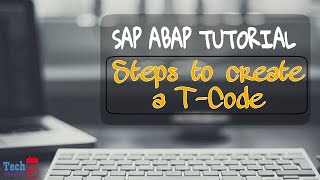 How to create a Custom TCode  SE93  SAP ABAP Tutorials [upl. by Thirion]