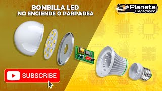 Como REPARAR lampara foco LED MUY FACIL 2024 [upl. by Odette]