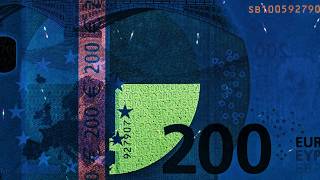 Europa Series 200 Euro Banknote Security Features [upl. by Anatniuq]