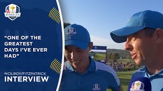 McIlroyFitzpatrick Interview  2023 Ryder Cup [upl. by Nigem976]